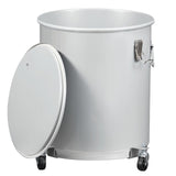 16 gal Fryer Grease Bucket, Oil Disposal Caddy, Steel Fryer Oil Transport Container With Rust-Proof Coating, Grease Can With Lid & Lock Clips
