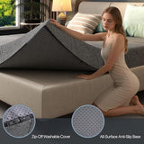8 Inch Foldable Mattress King, Extra Thick Memory Foam Trifold Topper