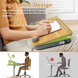 Lap Desk for Laptop Stand with Cushion, Adults with Storage Fits Up to 15.6in, Combines Features Bag and Pillow Table by Travel