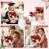 Flowers for Delivery Prime Preserved Flower Bouquet That Last 3-5 Years Real Forever Rose Bouquet for Her Women Wife Grandma Girlfriend Anniversary Birthday Mothers Day Gifts for Mom,Red
