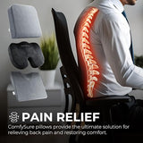 ComfySure Seat Cushion Extra Large - Firm Memory Foam Chair Pad for Recliner, Wheelchair, Office Chair, Stadium 19”x17”x3”