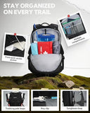 WATERFLY Small Lightweight Hiking Backpack: 20L Outdoor Daypack with Phone Pocket, Hydration Compatible, Breathable Backpanel, Multi-Compartment for Camping Trekking Travel Women Men
