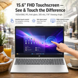 HP 15.6 FHD Touchscreen Laptop Computer, AMD Ryzen 7 7730U(Up to 4.5GHz)