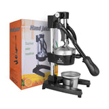 Cast Iron Juicer, Easy to Clean Heavy-Duty Manual Citrus Juicer, Manual Citrus Hand Press with a Stainless Steel Cup, Pomegranate, Orange Lemon Squeezer for Home Kitchens & Restaurants