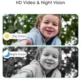 Doorbell Camera Wireless No Subscription 1080P, Waterproof Door Bell Camera with Monitor Screen Free Storage
