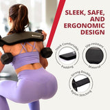 Bellabooty Premium Hip Thrust Belt - Adjustable Exercise Belt for Glutes & Squats - Weightlifting Belt Support for Women - Gray