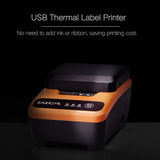 GRSJKRI Thermal Label Printer Portable Quality BT Qr Code Sticker Barcode Clothing Printers