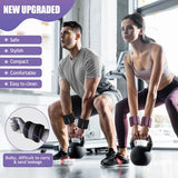 Ankle Weights for Women Men Adjustable 2LB Wrist Weights Bracelet Set of 2 for Home Gym Weighted Bangles Wristbands Leg Arm Weights, Deep Plum