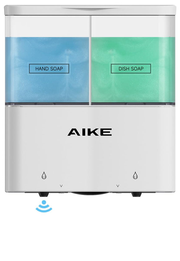 Double Automatic Soap and Shower Dispenser Wall Mount 2 Chambers AIKE