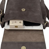 Retro Men's Bag Genuine Leather Leisure Shoulder Crazy Horse Crossbody Oxhide Minimalist