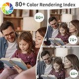 evelor 6-Packs A19 LED Light Bulbs,60W,Soft White 2700K,Dimmable,E26 Base