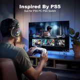 Wireless Gaming Headset for Nintendo Switch丨OLED丨Lite, Bluetooth 5.4 Gaming Headphones with Noise Cancelling Microphone