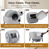 GTPLAYER Automatic Self-Cleaning Cat Litter Box, 2026 Upgraded 66L+18.6L Extra-Large Covered Smart Box with App Control, Safety Sensor System, Easy-Clean Waste Bin, Ideal for Multi-Cat Homes,White