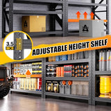 4 Set 5000LBS Heavy Duty Storage Shelves, Adjustable Garage Shelving Unit