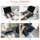 Lap Desk with Soft Cushion and Wrist Rest – Portable Laptop Desk for Bed, Couch & Home Office