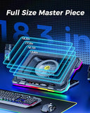 Gaming Laptop Cooler Cooling Pad, Ultra Cooling with 10°C-35°C Temperature Drop