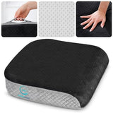 Large Seat Cushion (19” x 17” x 3”) Memory Foam for Office Chair, Wheelchair Cushions, Floor Pillow | Cushion Back Pain