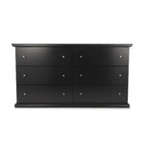 Signature Design by Ashley Maribel Classic 6 Drawer Dresser, Black
