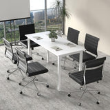 Okeysen Conference Room Table Set of 2, Modern Office Meeting Table, Rectangle Meeting Seminar Desk for Boardroom