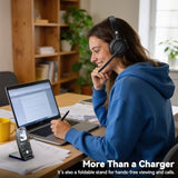 Dytole Wireless Headset with Mic for Work-Bluetooth 5.3 Headset with Microphone Noise Cancelling