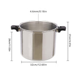 23 Quart Aluminum Pressure Cooker 22L Large Capacity Stainless Steel Pressure Canner with Gauge Release Valve for Family or Commercial