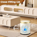 onlcuk Automatic Motion Sensor Bathroom Trash Can with Lid, 2.8 Gallon Touchless