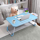 Portable Bed Desk for Laptop, Computer Tray with Cup Holder Notebook Stand Reading Holder for Couch Floor