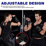Weighted Vest Set 22LB for Men & Women, Adjustable Workout Weight Vest with Steel Plates, Weighted Training Vest with Wrist Weights, Rucking & Cardio