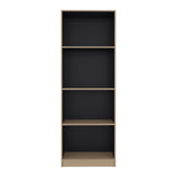 Tuhome Home Bookcase, 71.1" Tall 4-Shelf Narrow Bookshelf, Engineered Wood Book Shelf for Office