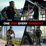 MIKOLO Weighted Vest, 8lb/12lb/16lb Weight Vest for Women & Men, Weight Vest with Reflective Stripe for Walking, Running, Strength Training & Workout(16lb)