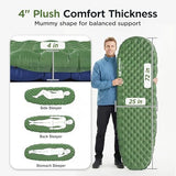 Elegear CumbreX™ Sleeping Pad for Camping with 9 R-Value, Ultralight Camping Sleeping Mat for All Seasons, Insulated Backpacking Sleeping pad, Ripstop Camping Mattress for Outdoor Hiking Tent
