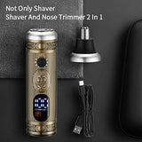 Kodi Prof JMT50A Suttik Painless Tool Nose and Ear for Men and Women, USB Rechargeable Professional Nostril Nasal Eyebrow Facial Ear Hair Trimmer with Gold Knight