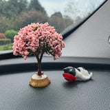 RCAGCAT Cat Desk Figurines, Computer Monitor Miniature Cat Desk Set for Office, Rearview Mirror, Home Decor