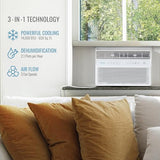 Keystone 14,000 BTU Window Mounted Inverter Air Conditioner with Quiet, High Efficiency Operation and Remote, Window AC Unit for Apartment, Living Room, Bedroom, Large Rooms up to 650-Sq. Ft.