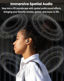 NC20 Pro Active Noise Cancelling Wireless Earbuds with Smart Touch Screen, LDAC Hi-Res Audio