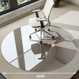 46 inch Heavy Duty Round Hard Floor Mat for Office Desk, Rolling Chair Mat for Carpet & Hardwood Floor