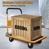 LEADALLWAY Platform Truck Large Size 880lbs Foldable Push Cart
