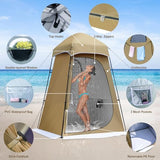 Camping Shower Tent, 7.9 FT Extra Tall Oversize Privacy Tent, Portable Outdoor Bathroom Toilet Tents with Floor, Easy Set Up Privacy Shelter for Dressing, Hiking, Fishing, UPF50+