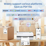 Wireless 4x6 Shipping Label Printer for Packages, Support Android&iPhone and Windows