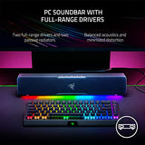 Razer Leviathan V2 X PC Soundbar with Full-Range Drivers - Compact Design - Chroma RGB - USB Type C Power and Audio Delivery