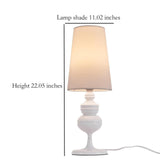 Luescheo Table Lamp with Cloth Shade Bedside Lamp Desk lamp