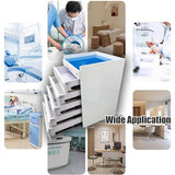 Dental Assistant's Mobile Cart 5 Drawers Mobile File Cabinet with 2 Storage Trays Dental Clinic Stainless
