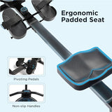 JLL Hydro + Dual Resistance Smart Magnetic Water Rowing Machine – Home Rower, 16-Level Hydro+Magnetic Adj. Resistance, Bluetooth SunnyFit App