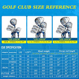 YDBMY Complete Golf Club Set for Children Kids, Beginner's Golf Training Set, Boys Right Hand Golf Clubs Set with Bag, 135