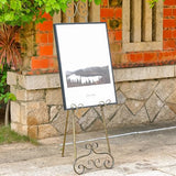 56" H Metal Scroll Extra Large Free Standing Adjustable Display Easel