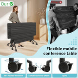Folding Conference Room Tables with Wheel -Modern Large Modular Conference Table