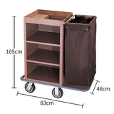 Hotel Cleaning Cart with Sto Bag & Wheels Commercial Utili Trolley for Housekeeping Hospitali Service Room Cleaning Soluts & Efficient