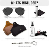 Ray-Ban RB8089 AVIATOR TITANIUM Sunglasses with Official Eyewear Kit