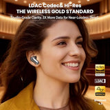 Active Noise Cancelling Wireless Earbuds, LDAC Hi-Res Sound Bluetooth Headphones, 6 Mics AI Call Ear Buds 80H Playtime
