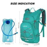 LARIPOP 18L Hydration Backpack with 2L BPA-Free Leak-Proof Water Bladder, Lightweight Breathable Reflective Daypack for Hiking Cycling MTB Trail Running Camping Men Women